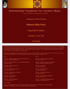 Name this is IFCM navavarana malika festival, 2011